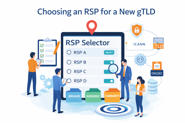 Choosing an RSP for a New gTLD using a registry service provider selection tool