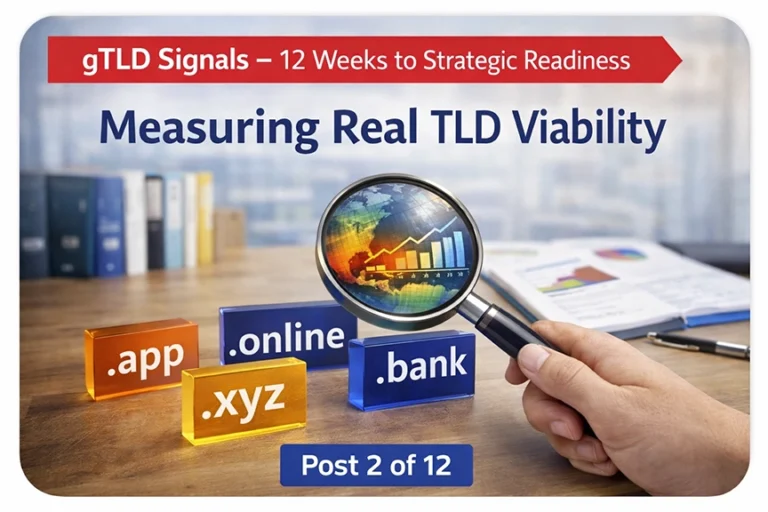 Measuring real TLD viability using data-driven signals such as usage, renewals, and strategic fit for gTLD evaluation.